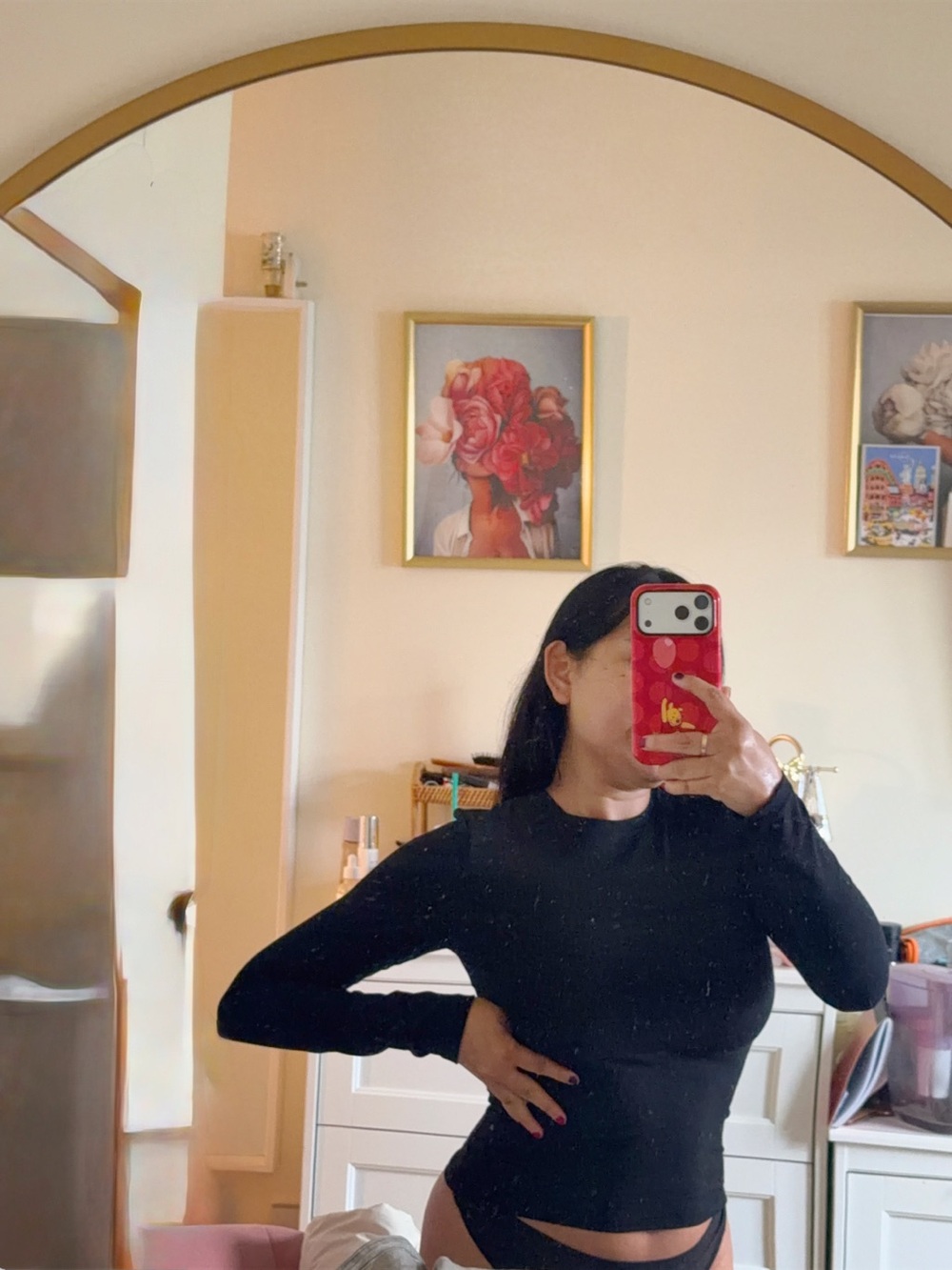 Skims Long-Sleeve black Women's Top